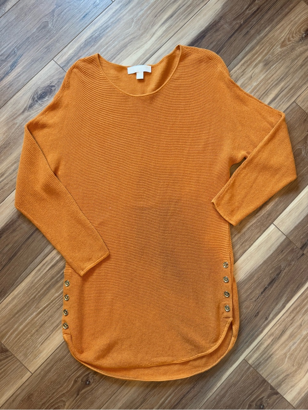 Michael Kors Button-Accent Knit Tunic Sweater
